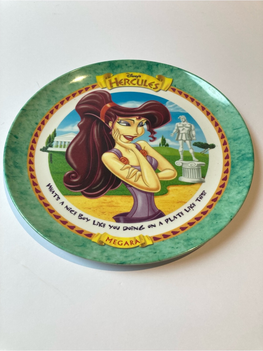 Disney Hercules Megara McDonald's Collectible 9.5" Vintage Dinner Plate 90s USA